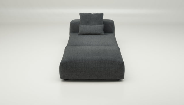 vetsak | Sofa Set 07 - Sun Lounger - Pique - Dark Grey | Modular Sofa | 2 Seater | Daybed | Chaiselounge