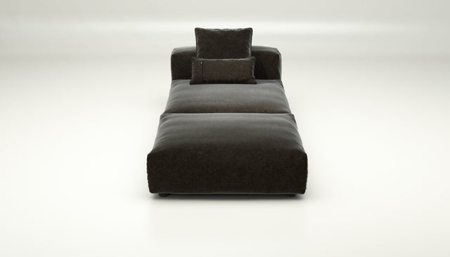 vetsak | Sofa Set 07 - Sun Lounger - Suave - Anthracite | Modular Sofa | 2 Seater | Daybed | Chaiselounge