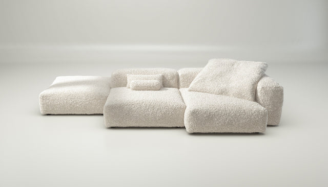 vetsak | Sofa Set 09 - The Island - Doodle - Creme | Modular Sofa | 7 Seater | Sofa Island