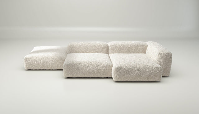 vetsak | Sofa Set 09 - The Island - Doodle - Creme | Modular Sofa | 7 Seater | Sofa Island