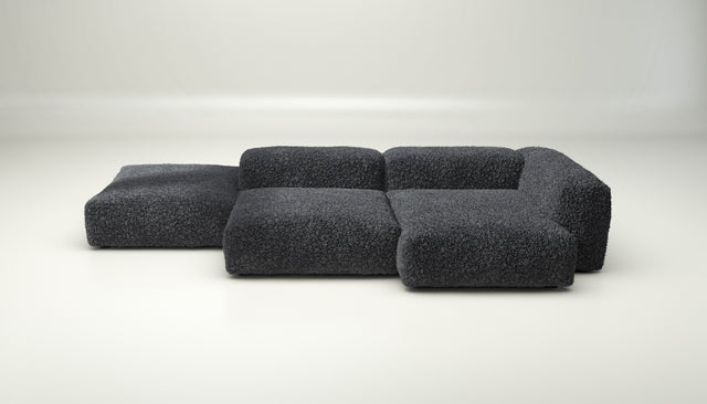 vetsak | Sofa Set 09 - The Island - Doodle - Dark Grey | Modular Sofa | 7 Seater | Sofa Island