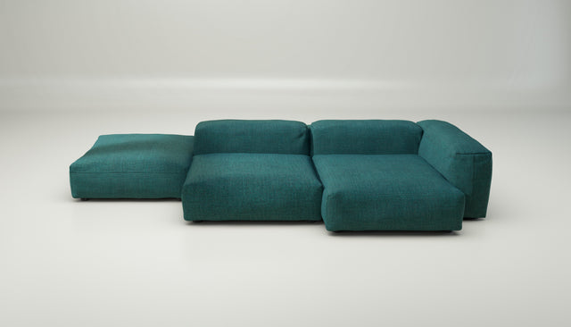 vetsak | Sofa Set 09 - The Island - Pique - Cedar | Modular Sofa | 7 Seater | Sofa Island